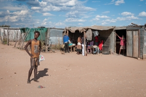 Sonnenbad; Township Omaruru, Namibia 2009