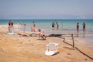 Badespaß; Ein Gedi/Dead Sea, Israel 2019