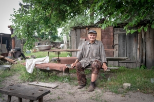 Rückkehrer Iwan Iwanowitsch; Sperrzone um Tschernobyl, Ukraine 2016